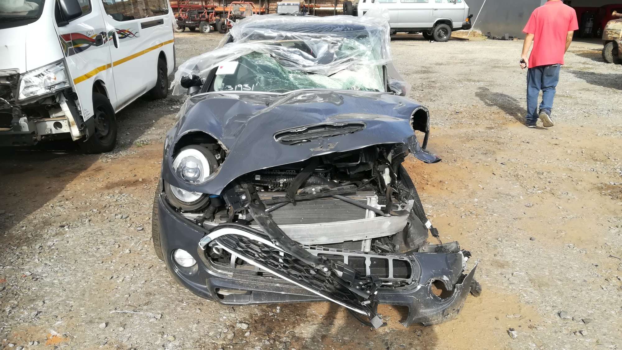 Mini cooper on sale scrap yard